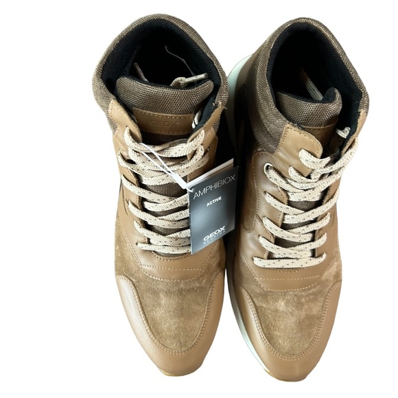 Womens Geox D Galena B ABX Suede Ankle TRAINER Waterproof Boots Camel Size 11 - Picture 4 of 8